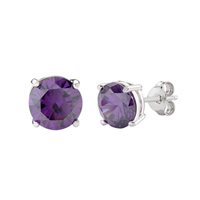 Orecchini Amen Donna SOLITARIO in Argento Zircone ORFEBVI - ORFEBVI